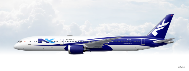Air Nam Ky B787-9 (remastered 2022.)