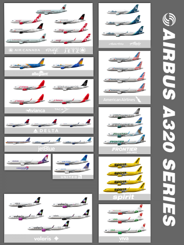 A320 North American Poster A320 North American Poster