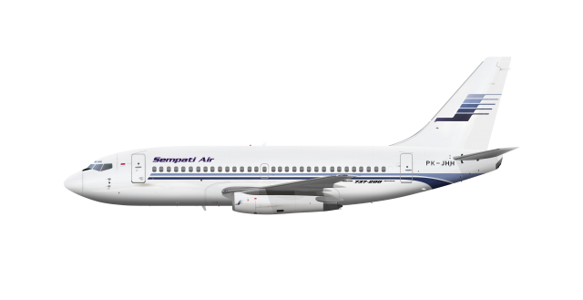Sempati Air Boeing 737 200