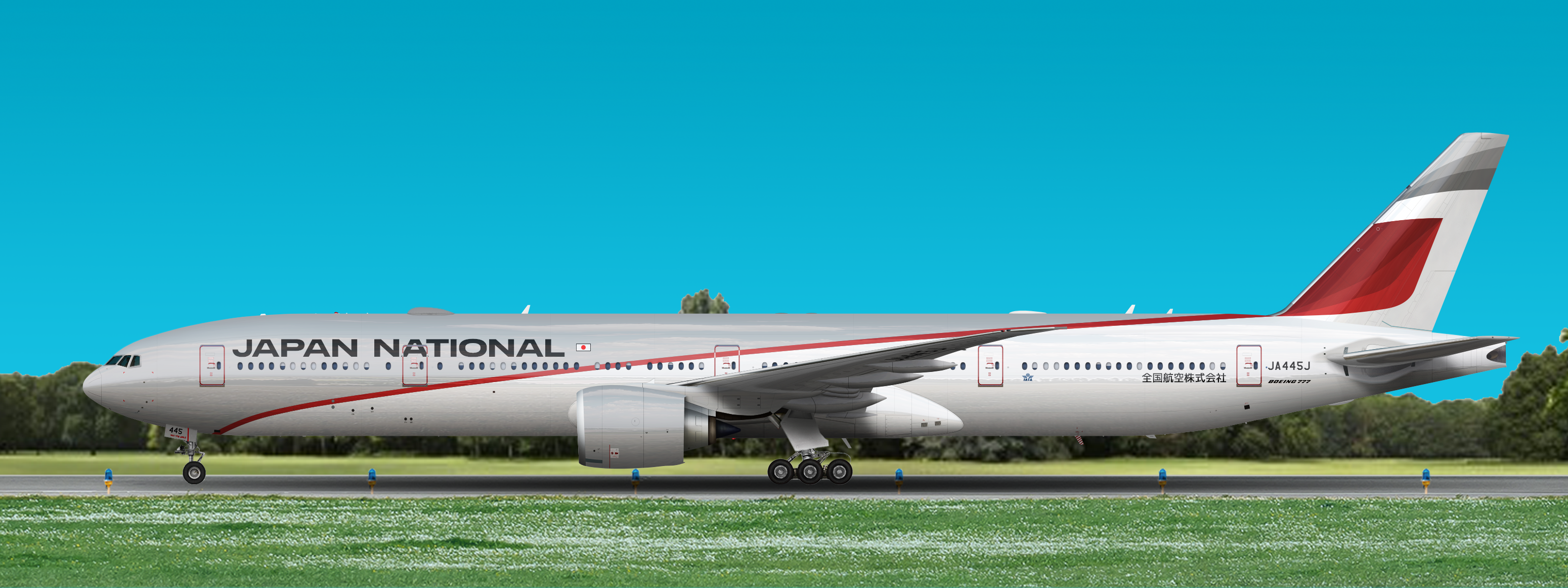 日本航空 Planetags B777-346 Boeing 777-346 PlaneTag Tail #JA8943 | PlaneTags™ – MotoArt