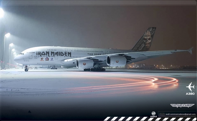 Airbus A380 Iron Maiden Ed Force One