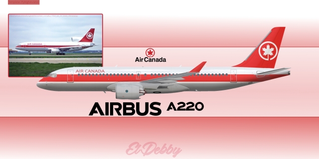 Air Canada 80's Tribute A220-300/Cs300