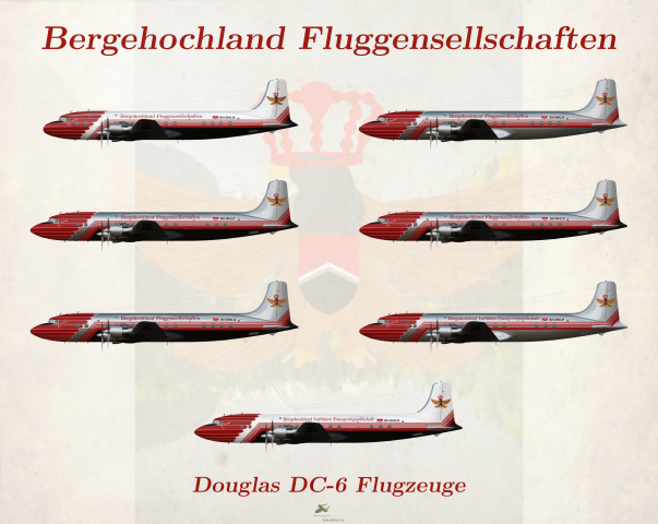 Bergenhochland Fluggensellschaften DC-6 Fleet