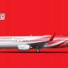 Standard Livery. Boeing 737-800, B-1224