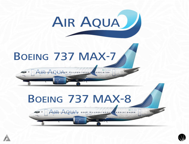 Air Aqua 737 poster