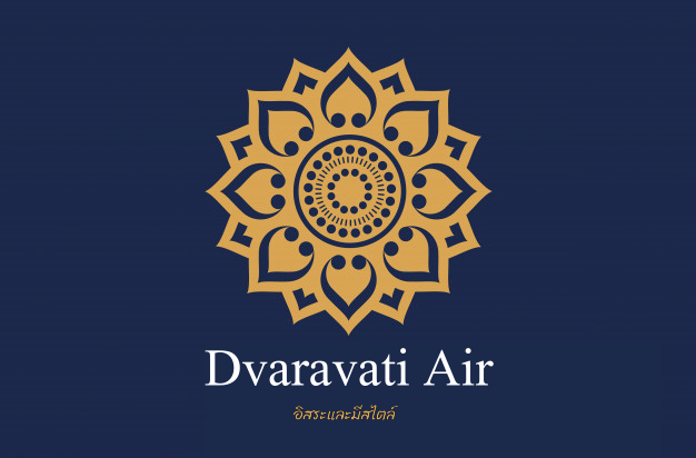 Dvaravati Air Logo (in blue)