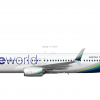 2. Alaska Airlines "oneworld Colors" | Boeing 737-990(ER) (N487AS)