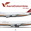 AeroColombia Boeing 747 200 poster