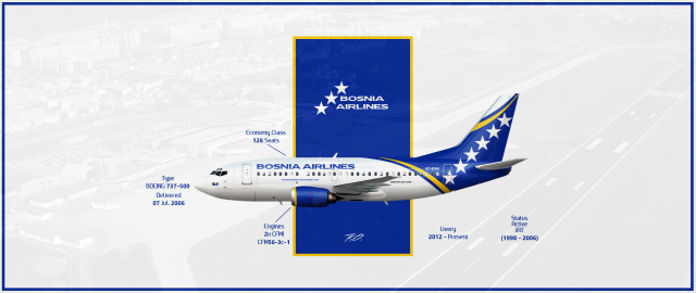 Bosnia Airlines | Boeing 737-500