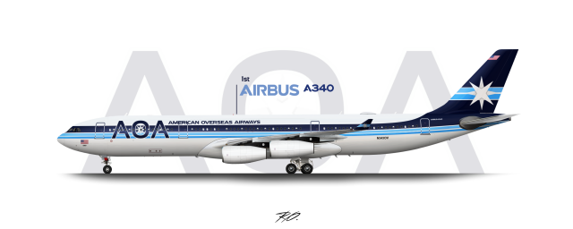 American Overseas Airways | Airbus A340-300