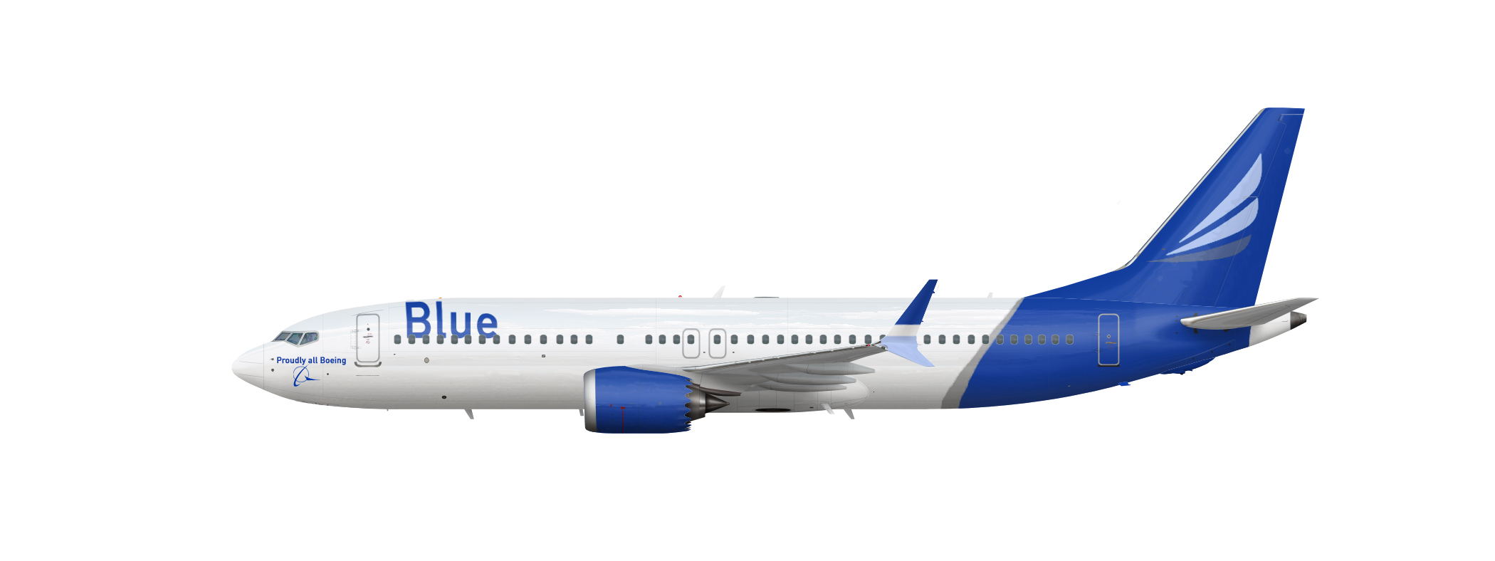 Boeing 737 MAX 8 Blue Airlines