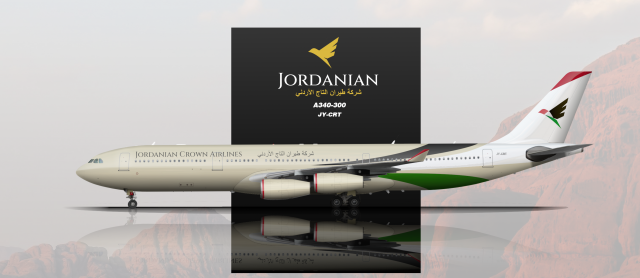 Jordanian Crown Airlines A340-300 2006-2018 Livery