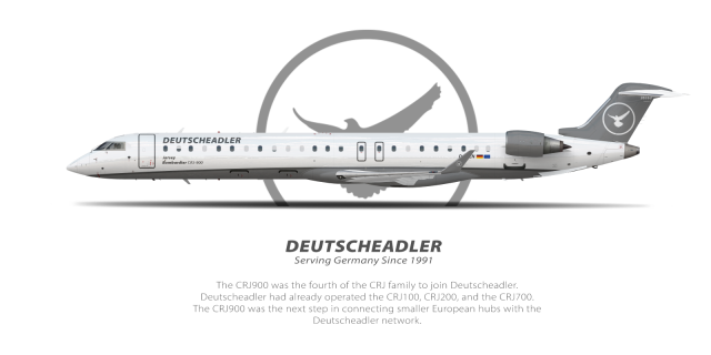 Deutscheadler | Bombardier CRJ-900 | Livery Concept 2007-2014