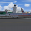 American Airlines MD-80 at La Guardia.