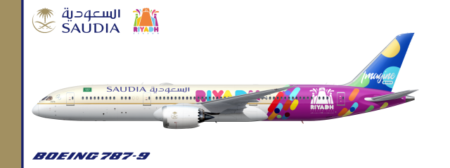 Boeing 787-9 | Saudia Airlines | HZ-ARB "Riyadh Season 2021 Promo Livery"