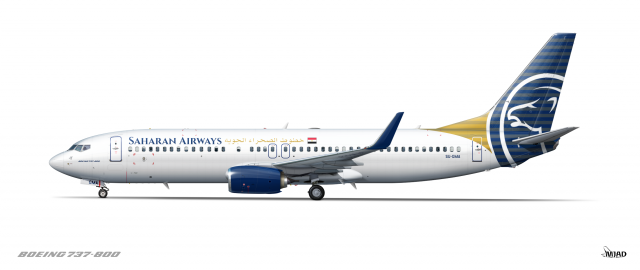 AEAD Submission 2022 | Saharan Airways (خطوط الصحراء الجوية) | Boeing 737-866 | SU-GMA