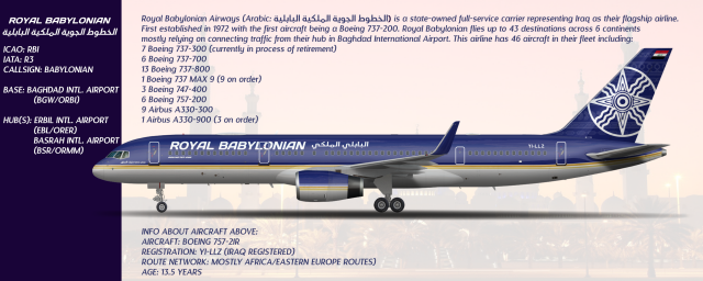 Boeing 757-200 Royal Babylonian