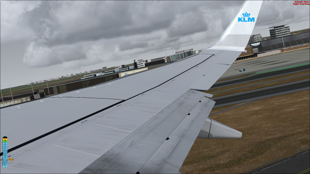 KLM PMDG 737-700 departing AMS