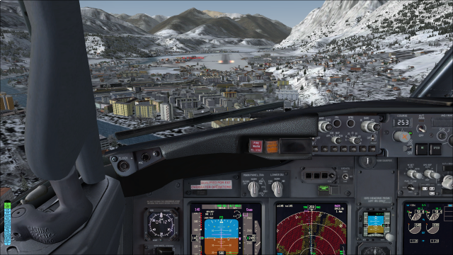 Final approach at Innsbruck
