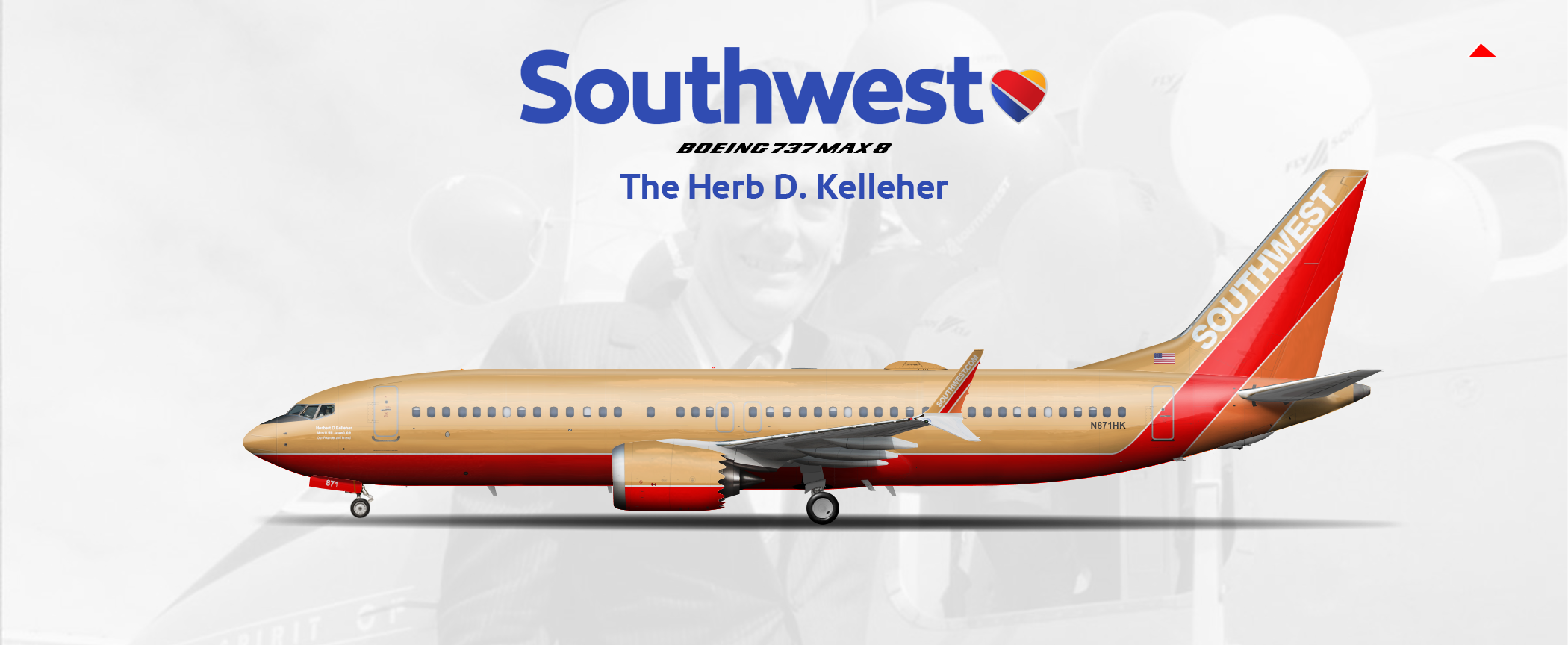 Southwest 737 Max 8 "The Herbert D Kelleher" _colorbars_ Gallery