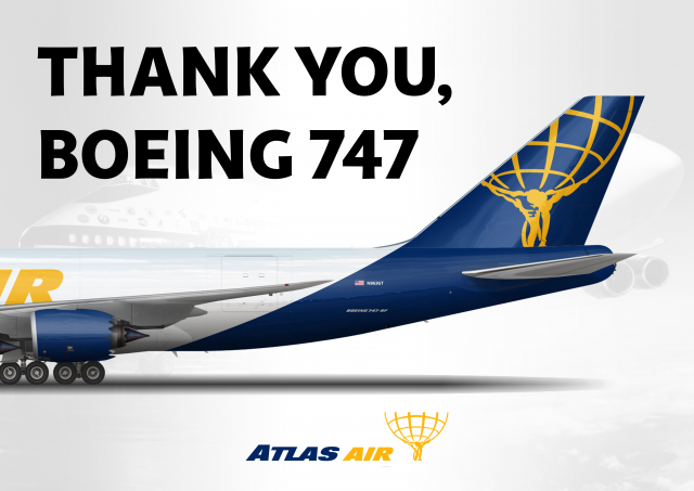 Atlas Air 747 Farewell Poster Concept