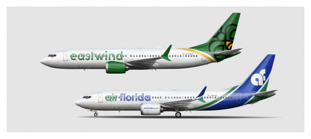 Eastwind Airlines/Air Florida 737 MAX 8 _colorbars_ Gallery