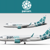 Pan Am A320neo and E170 (Rebrand Concept)