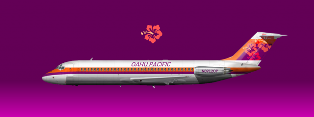 Oahu Pacific McDonnell Douglas DC-9-32 (Livery From 1962-1983)