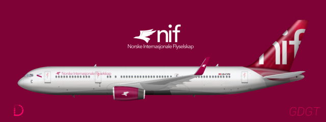 NIF - Norske Internasjonale Flyselskap Boeing 767-300ER