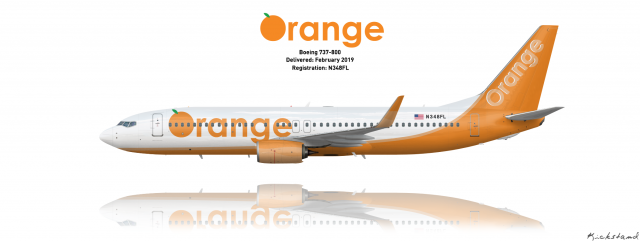 Orange 737 800