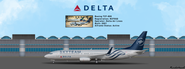 Skyteam 737 delta livery
