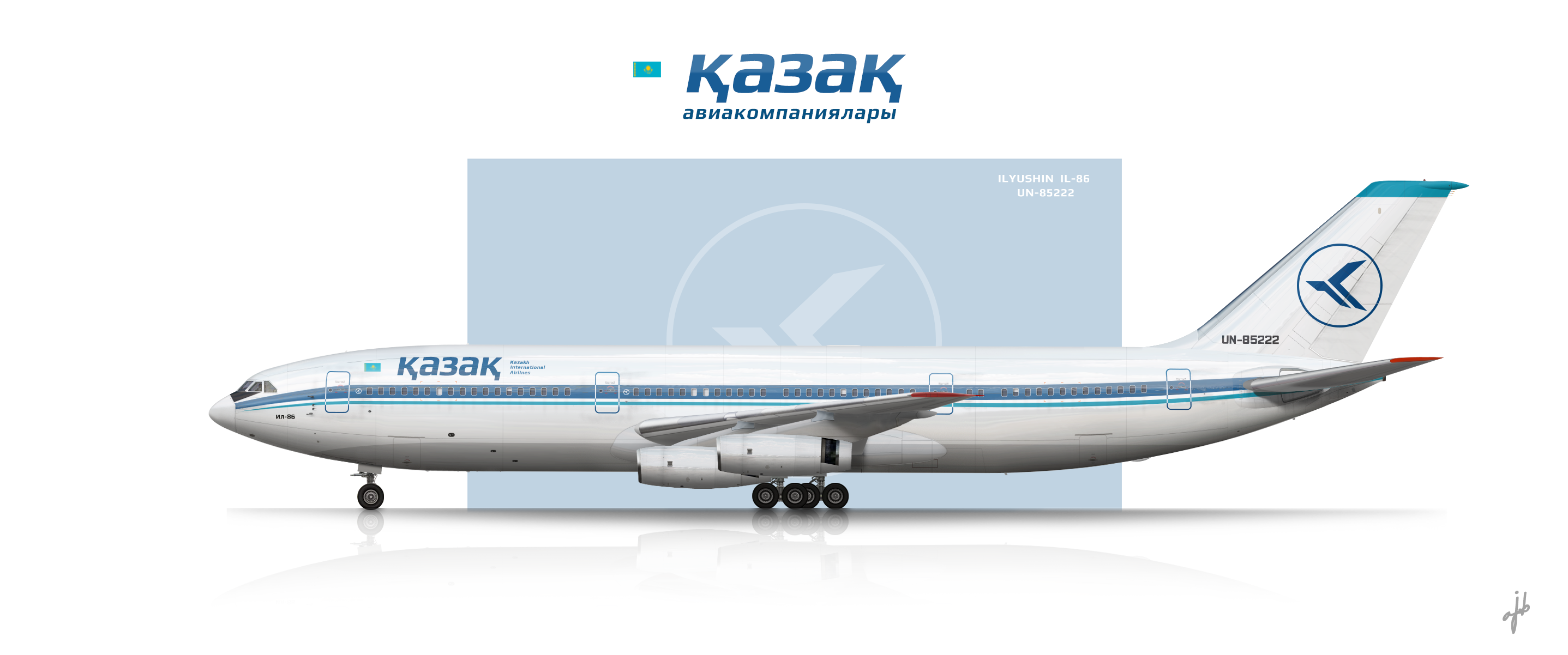 Kazakh Airlines Ilyushin IL86 Qazaq Airlines Gallery Airline Empires