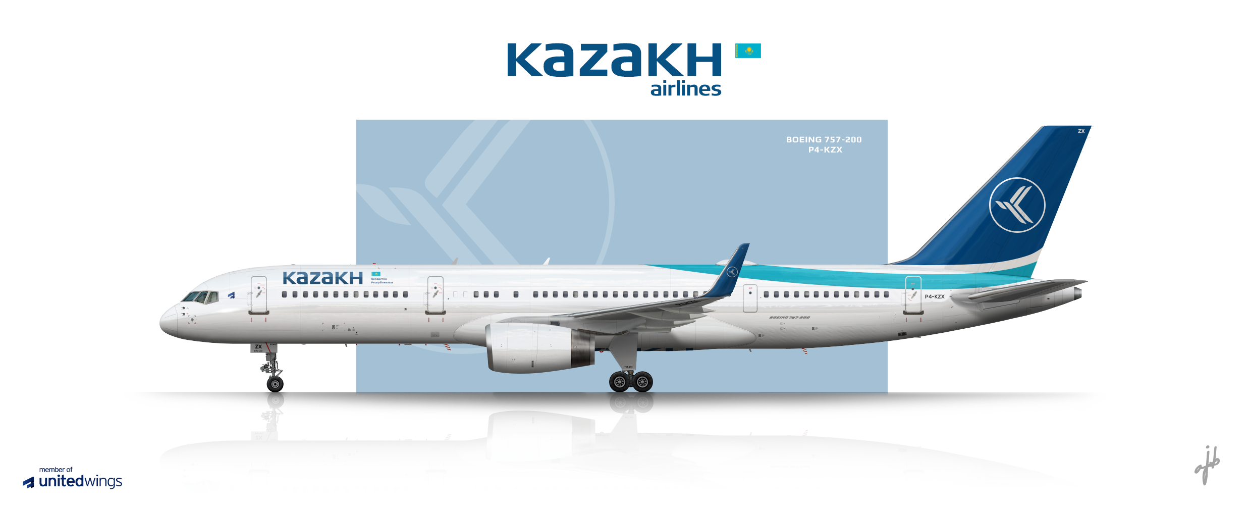 入荷nowオンラインストア Kazakh Airlines Boeing 757-200 - Qazaq Airlines - Gallery 弦楽器