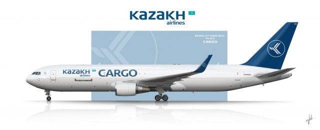 Kazakh Airlines Cargo Boeing 767-300ER (BCF)