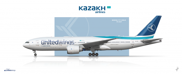Kazakh Airlines 777-200LR Unitedwings