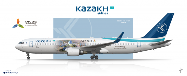 Kazakh Airlines Boeing 767-300ER "Astana Expo 2017"
