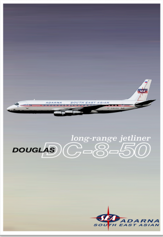 DC-8-50 advertisement