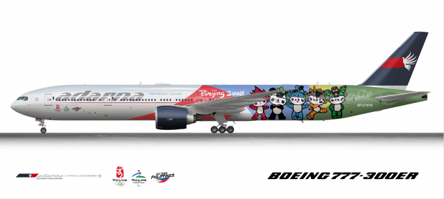 Adarna - South East Asian Airlines Boeing 777-3B9(ER) Beijing 2008 Olympics