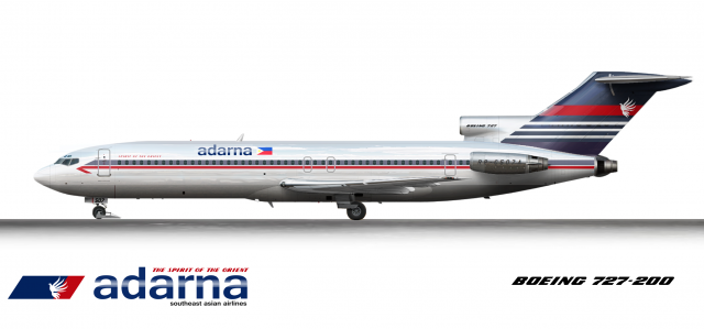 Adarna - South East Asian Airlines Boeing 727-2B9