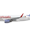 Portugalia A319-100 "Azulejo" livery