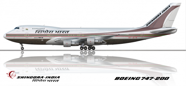 Shingora - India's National Airline Boeing 747-200B