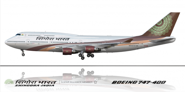 Shingora - India's National Airline Boeing 747-400