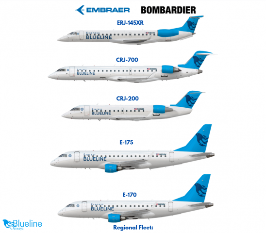 Blueline Airways Regional Fleet