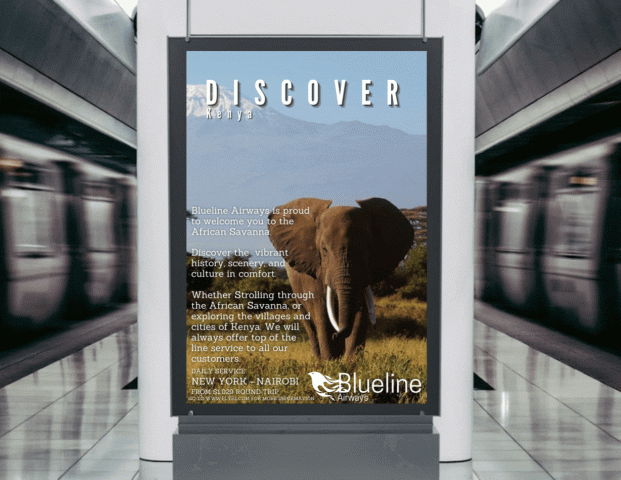 Blueline Airways' Discover Advertisement Campaign