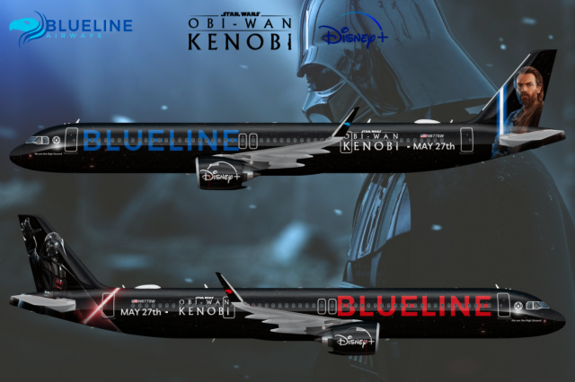 Obi-Wan Kenobi Promotional livery - Blueline Airways Obi-Wan Kenobi Promotional livery - Blueline Airways