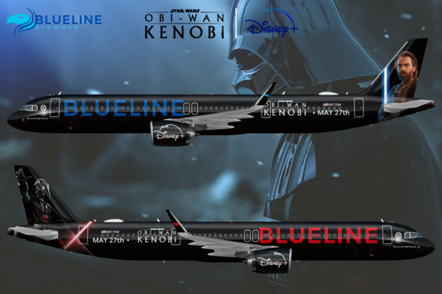 Obi-Wan Kenobi Promotional livery - Blueline Airways