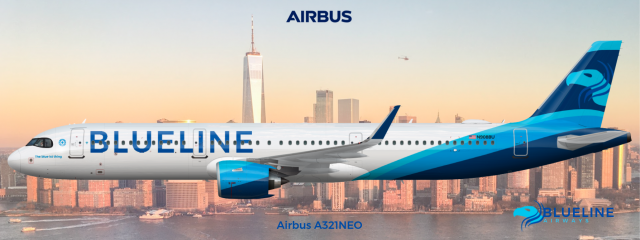 Blueline Airbus A321NEO (new design)