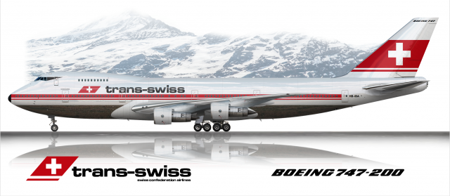 Transswiss - Swiss Confederation Airlines Boeing 747-200B