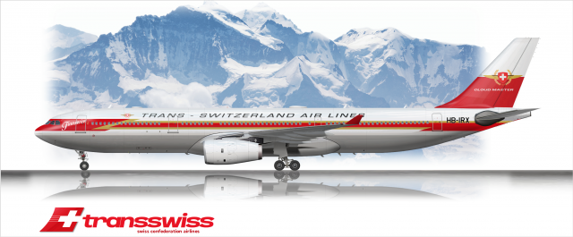 Transswiss - Swiss Confederation Airlines Airbus A330-300 Retro Livery II