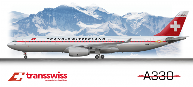 Transswiss - Swiss Confederation Airlines Airbus A330-300 Retro Livery
